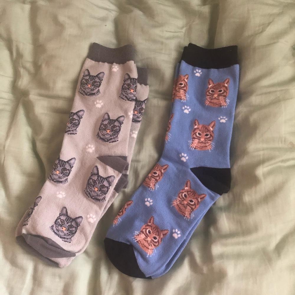 Brand new cat sock set